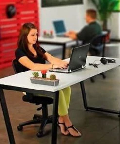 Global Equipment Interion Collaboration Table - Single - 60"W x 30"D x 30"H - Gray