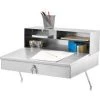 Global Equipment Wall Mount Shop Desk, 24"W x 22"D, Stainless Steel