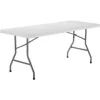 National Public Seating Interion® Plastic Folding Table, 30" x 72", White