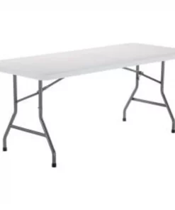 National Public Seating Interion® Plastic Folding Table, 30" x 72", White