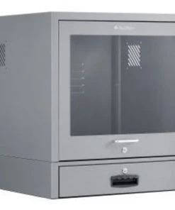 Global Equipment Counter Top CRT Security Computer Cabinet, Dark Gray