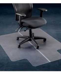 Aleco Interion® Office Chair Mat for Carpet - 46"W x 60"L with 25" x 12" Lip - Straight Edge