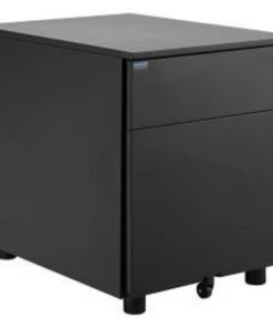 Global Equipment Interion 2 Drawer Low File Cabinet - Black