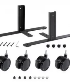 Global Equipment Interion T-Leg Bracket Kit With Casters (Per Pair)