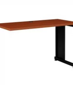 Global Equipment Interion 48"W Right Handed Return Table, Cherry