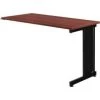 Global Equipment Interion 48"W Right Handed Return Table - Mahogany