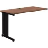 Global Equipment Interion 48"W Left Handed Return Table - Walnut (SG509)