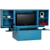 Global Equipment Counter Top Fold-Out Computer Security Cabinet, Blue