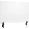 Global Equipment Interion Mounted Clear Desk Divider, 36"W x 24"H
