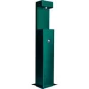 Global Equipment Outdoor Pedestal Bottle Filler Station, Green