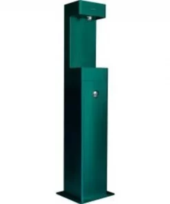 Global Equipment Outdoor Pedestal Bottle Filler Station, Green