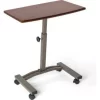 Seville Classics Inc Seville Classics Height Adjustable Mobile Laptop Desk Cart, Walnut