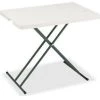 Iceberg - Pl Tables - Ningbo Interion® Adjustable Height Plastic Folding Table, 20" x 30", White