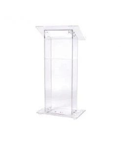 National Public Seating Acrylic Lectern - Podium Style