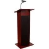 National Public Seating Power Plus Podium / Lectern with Sound - Mahogany