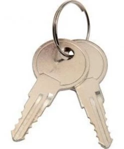 Global Equipment Replacement Keys For Computer Cabinet Model 607294/607295, Set Of 2