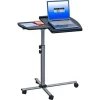 Rta Products Llc Techni Mobili Deluxe Rolling Laptop Stand, 30"W x 16"D x 36"H, Graphite