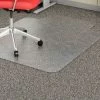 Sp Richards Lorell¬Æ Economy Office Chair Mat for Carpet - 48"L x 36"W 95 mil Thick with Lip- Beveled- Clear