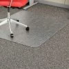 Sp Richards Lorell¬Æ Economy Office Chair Mat for Carpet - 60"L x 46"W, 95 mil Thick - Beveled - Clear