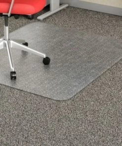 Sp Richards Lorell¬Æ Economy Office Chair Mat for Carpet - 60"L x 46"W, 95 mil Thick - Beveled - Clear