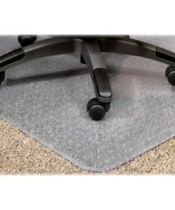 Sp Richards Lorell¬Æ Office Chair Mat for Carpet - 60"L x 46"W, 0.13" Thick with 12" x 25" Lip - Beveled