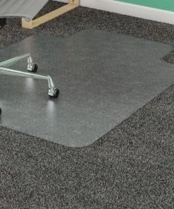 Sp Richards Lorell¬Æ Office Chair Mat for Carpet - 48"L x 36"W, 0.13" Thick with 10" x 19" Lip - Beveled