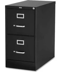 Sp Richards Lorell¬Æ 2-Drawer Commercial-Grade Vertical File Cabinet, 15"W x 22"D x 28"H, Black