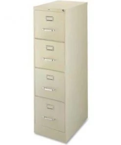 Sp Richards Lorell¬Æ 4-Drawer Commercial-Grade Vertical File Cabinet, 15"W x 22"D x 52"H, Putty