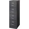 Sp Richards Lorell¬Æ 4-Drawer Commercial-Grade Vertical File Cabinet, 15"W x 22"D x 52"H, Black