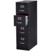 Sp Richards Lorell¬Æ 4-Drawer Heavy Duty Vertical File Cabinet, 15"W x 26-1/2"D x 52"H, Black