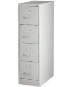 Sp Richards Lorell¬Æ 4-Drawer Heavy Duty Vertical File Cabinet, 15"W x 26-1/2"D x 52"H, Gray