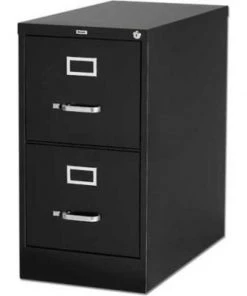 Sp Richards Lorell¬Æ 2-Drawer Heavy Duty Vertical File Cabinet, 15"W x 26-1/2"D x 28-3/8"H, Black