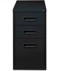 Sp Richards Lorell¬Æ Box/Box/File Mobile Pedestal File, 15"W x 23"D x 28"H, Black