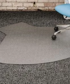 Sp Richards Lorell¬Æ L-Lip Office Chair Mat - 66"L x 60"W, 0.13" Thick - Beveled Edge - Clear