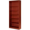 Sp Richards Lorell¬Æ 7-Shelf Panel End Hardwood Veneer Bookcase, 36"W x 12"D x 84"H, Cherry