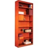 Alera Furniture Alera Square Corner Wood Veneer Bookcase, 7-Shelf, 35 5/8"Wx11-3/4"Dx84"H, Cherry