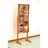 Wooden Mallet 12 Pocket Contemporary Floor Display - Medium Oak