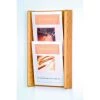 Wooden Mallet 2 Pocket (2H) Acrylic & Oak Wall Display - Light Oak