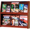 Wooden Mallet 6 Magazine/12 Brochure Wall Display - Mahogany
