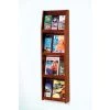 Wooden Mallet 4 Magazine/12 Brochure Wall Display - Mahogany