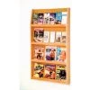 Wooden Mallet 12 Magazine/24 Brochure Wall Display - Light Oak