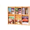 Wooden Mallet 6 Magazine/12 Brochure Oak & Acrylic Wall Display - Light Oak