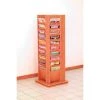 Wooden Mallet 40 Magazine Rotary Floor Display - Medium Oak