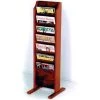 Wooden Mallet Cascade‚Ñ¢ Free-Standing 7 Pocket Magazine Rack, Mahogany