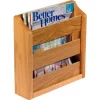 Wooden Mallet ‚Ñ¢ Wall Mount or Countertop Magazine Rack 11"W Light Oak