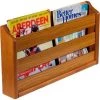 Wooden Mallet ‚Ñ¢ Wall Mount or Countertop Magazine Rack 20"W Medium Oak