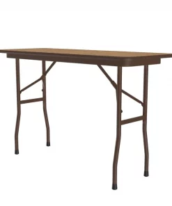 Correll CF Melamine Folding Tables 18x48 Medium Oak