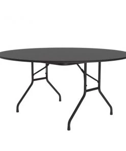 Correll CF Melamine Folding Tables 60" Round Black Granite
