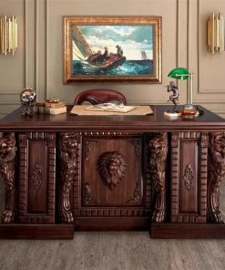 Design Toscano Lord Raffles Lion Executive Desk