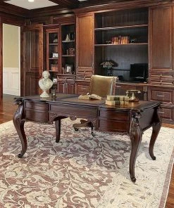 Design Toscano Clemenceau Partners Mahogany Writing Desk